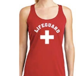Life guard tank shirt top lifeguard constume